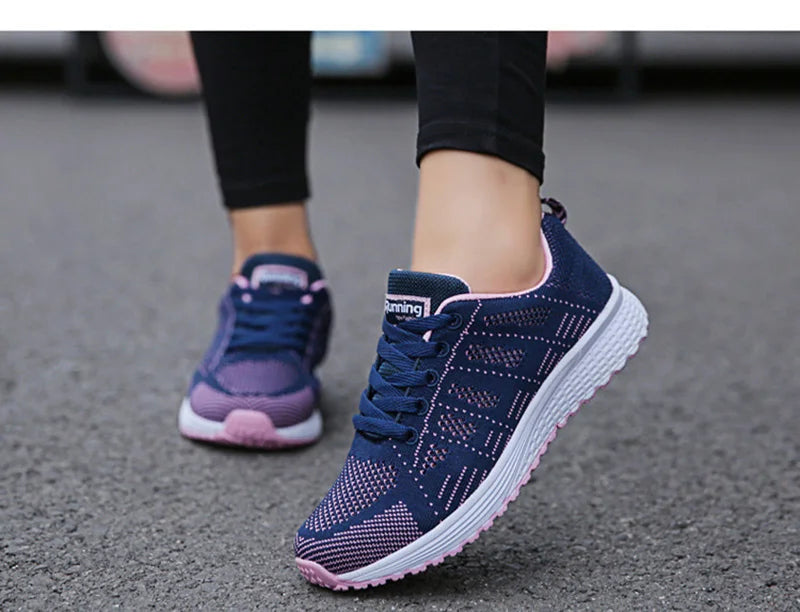 Breathable Mesh Flat Sneakers