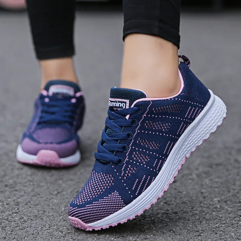 Breathable Mesh Flat Sneakers