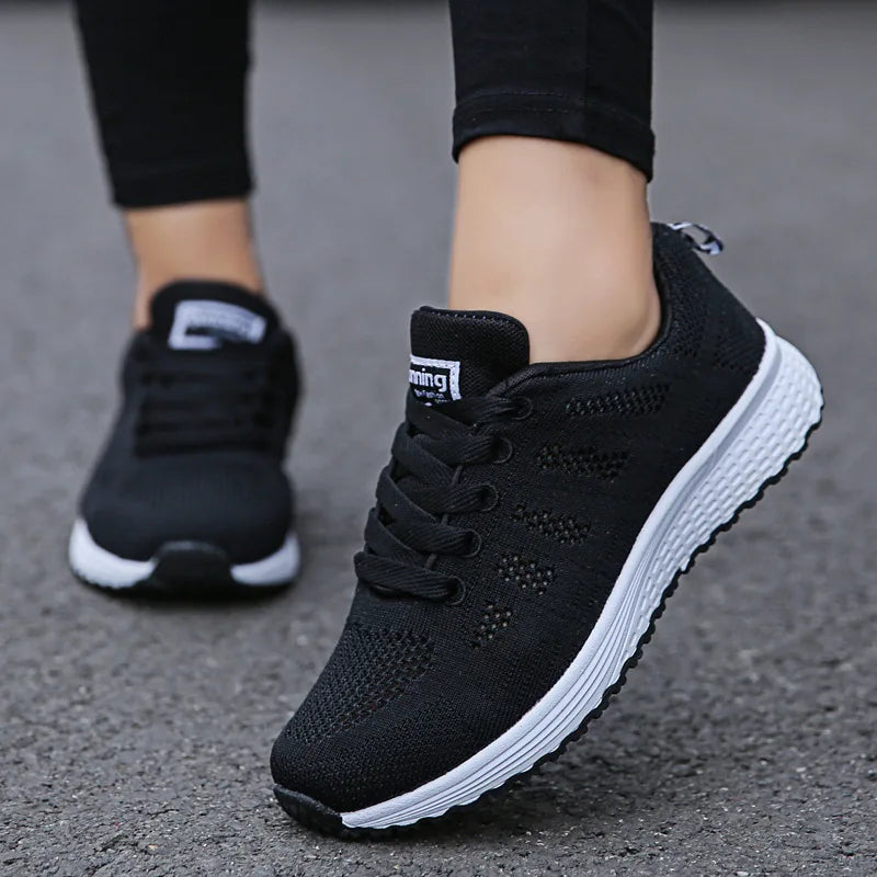 Breathable Mesh Flat Sneakers