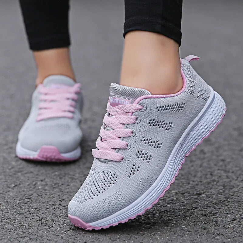 Breathable Mesh Flat Sneakers