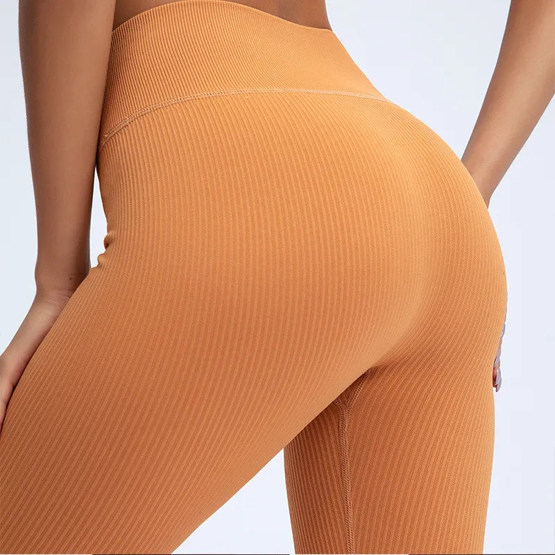 High-Waisted Ribbed Leggings