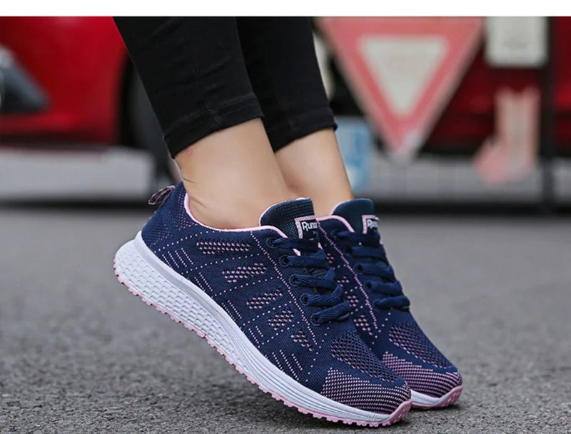 Breathable Mesh Flat Sneakers