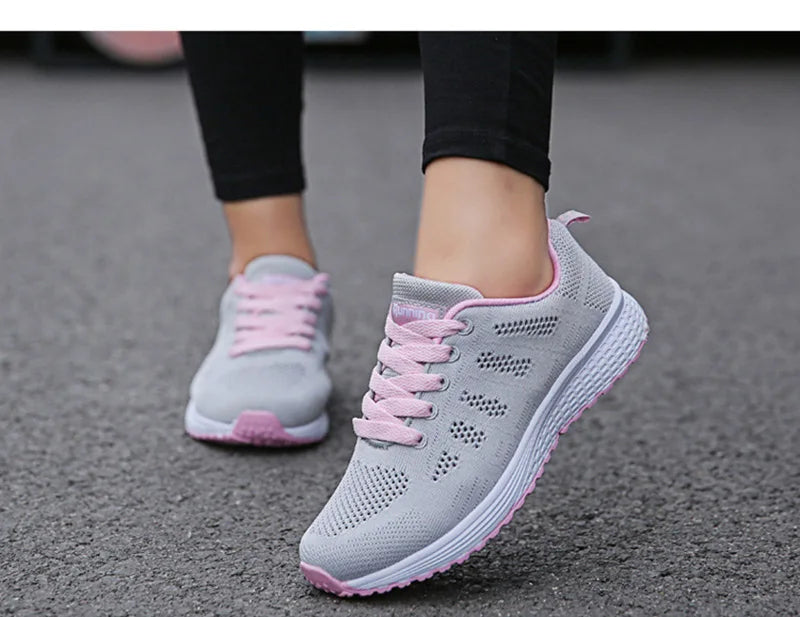 Breathable Mesh Flat Sneakers