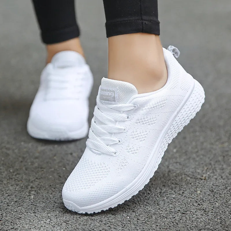 Breathable Mesh Flat Sneakers