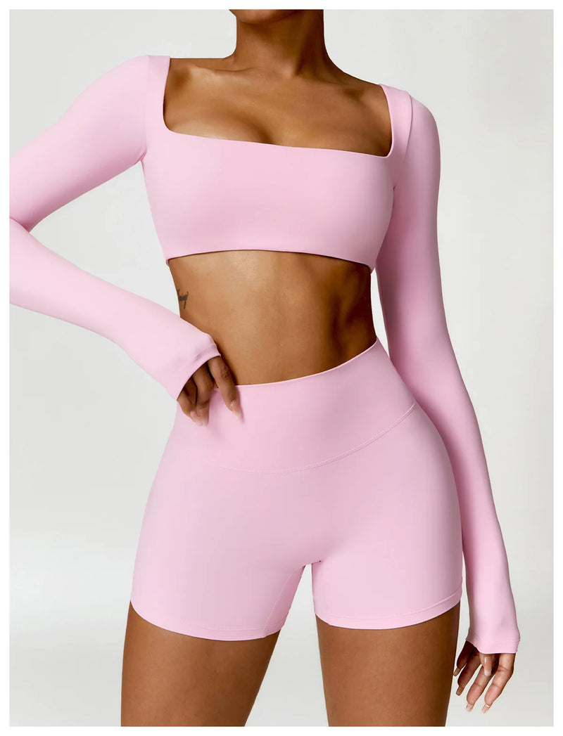 2-Piece Tracksuit Shorts Set