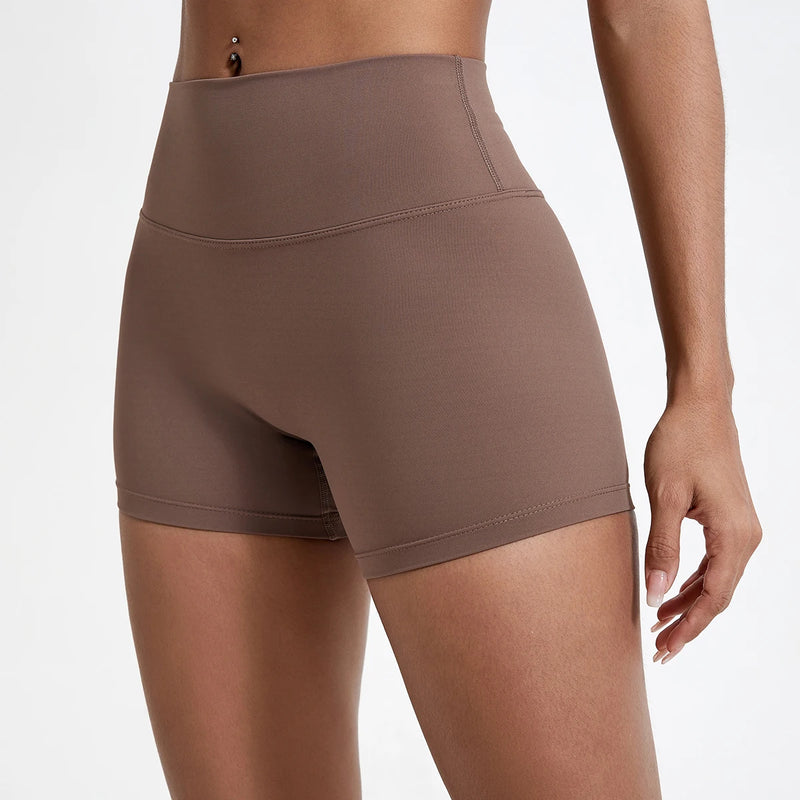 High-Waisted Slim Fit Shorts