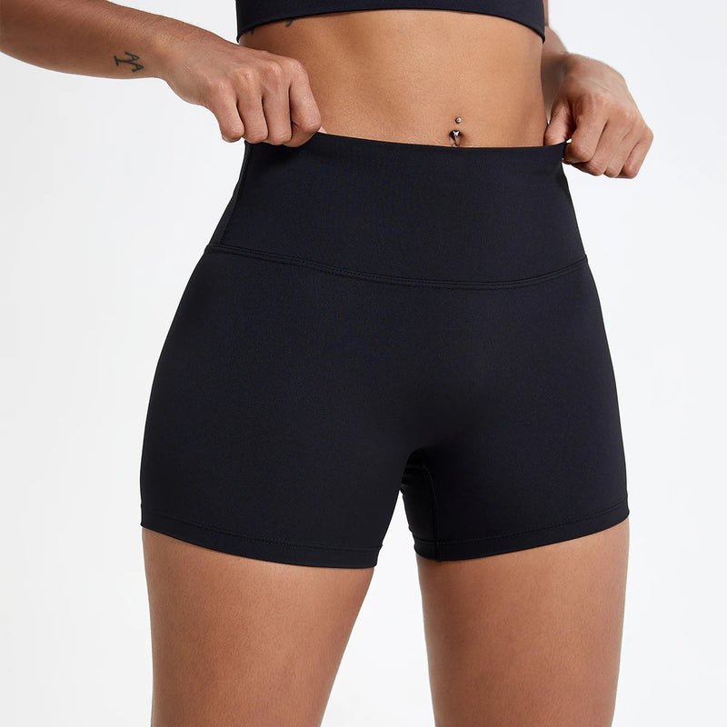 High-Waisted Slim Fit Shorts