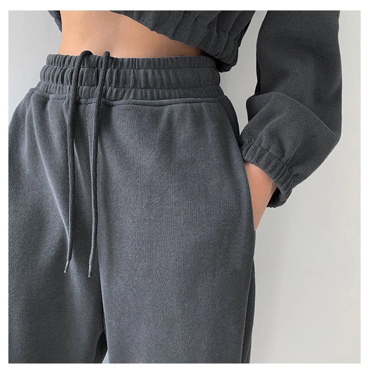 High-Waisted Jogger Sweatpants