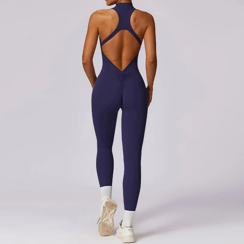 V Back One-Piece Bodysuit