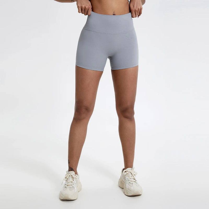 High-Waisted Slim Fit Shorts