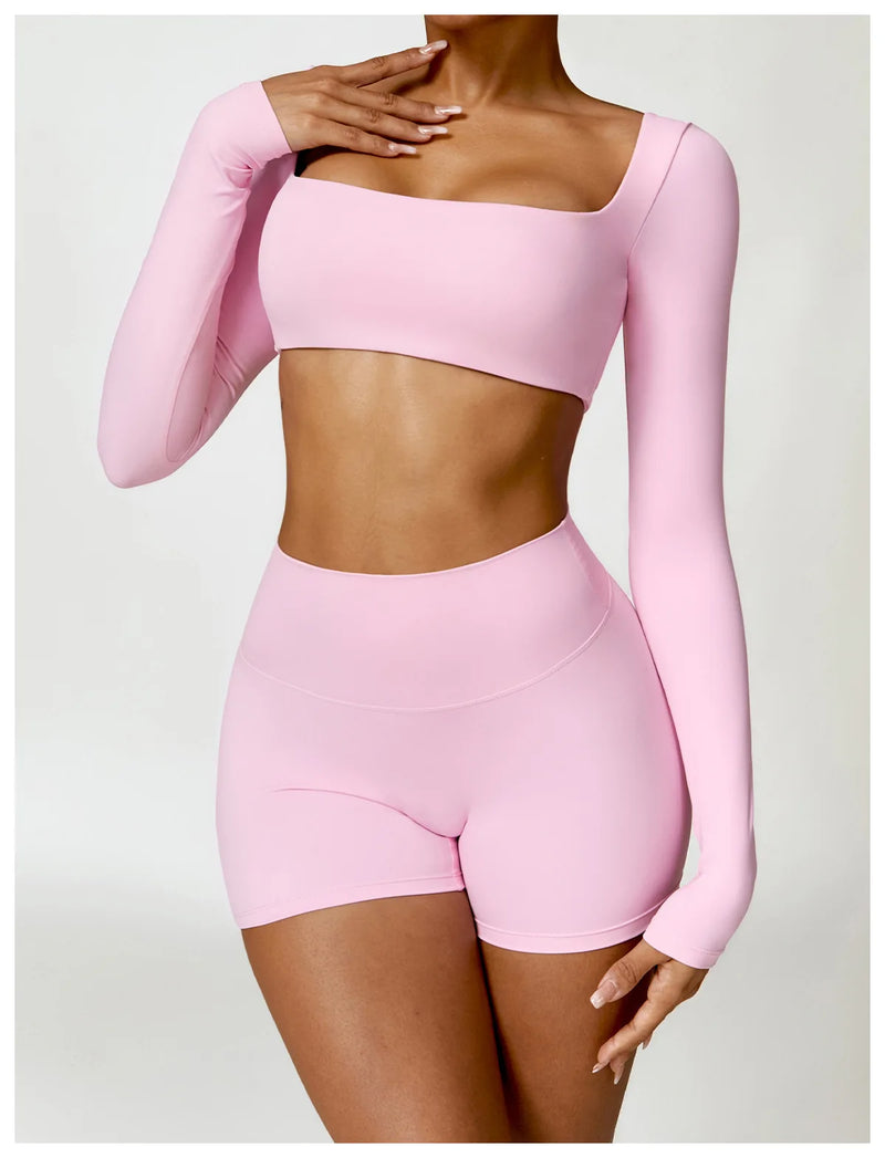 2-Piece Tracksuit Shorts Set