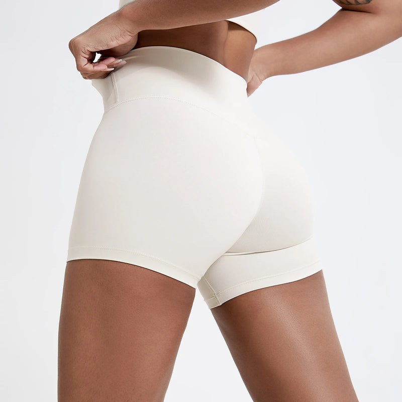 High-Waisted Slim Fit Shorts