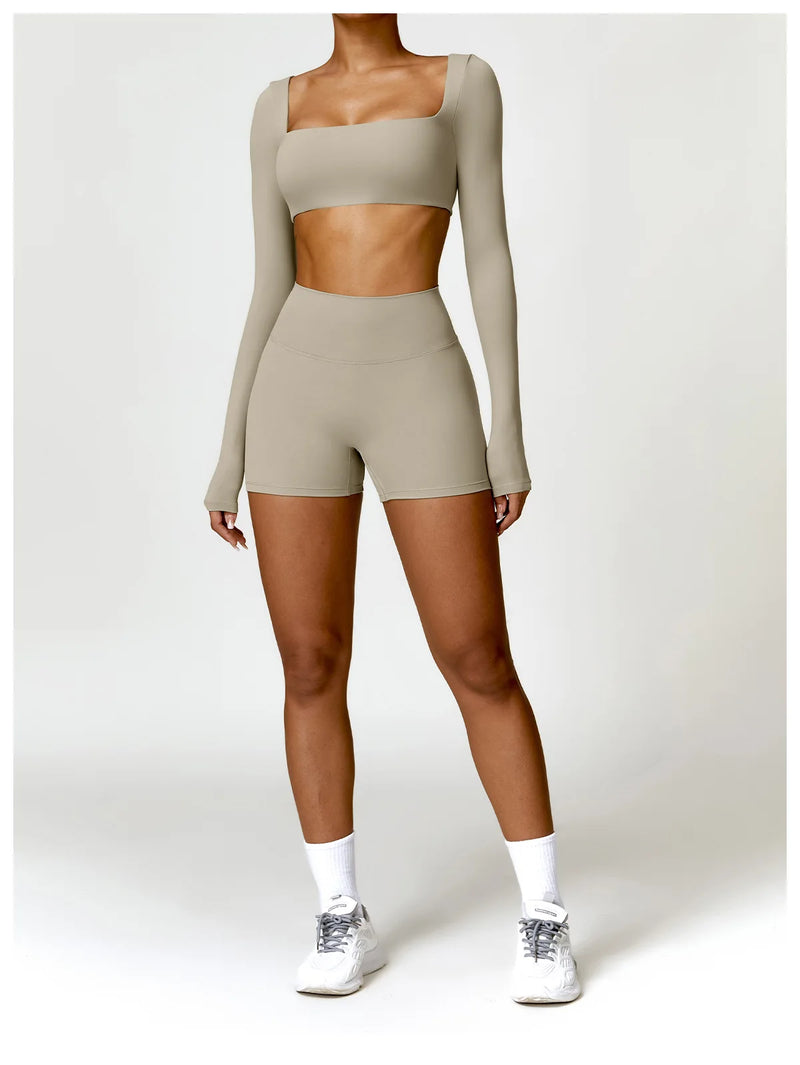 2-Piece Tracksuit Shorts Set