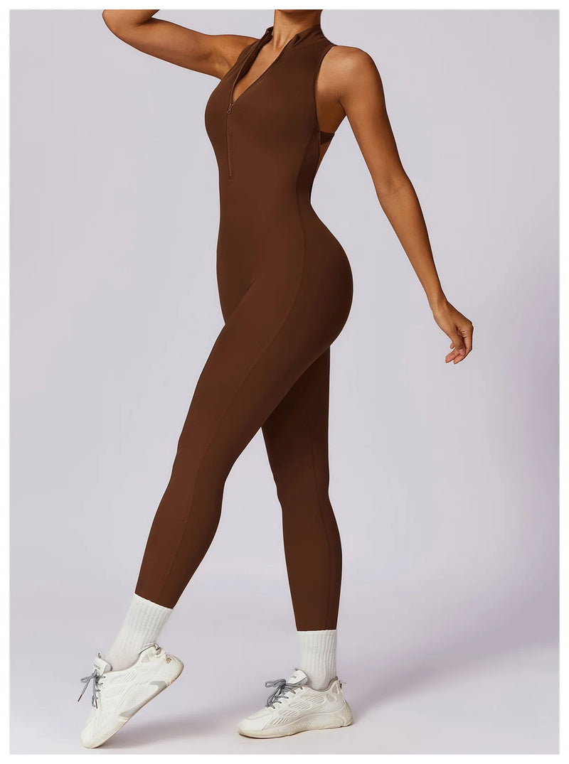 V Back One-Piece Bodysuit