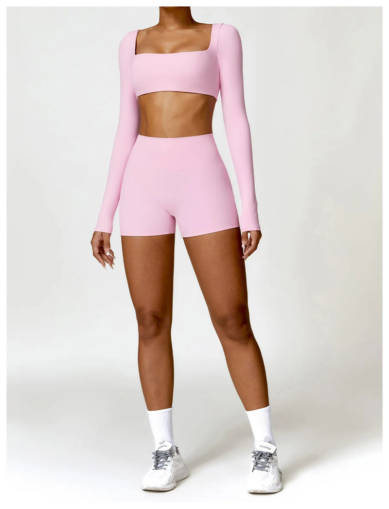 2-Piece Tracksuit Shorts Set