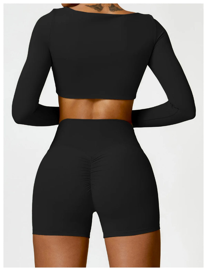 2-Piece Tracksuit Shorts Set