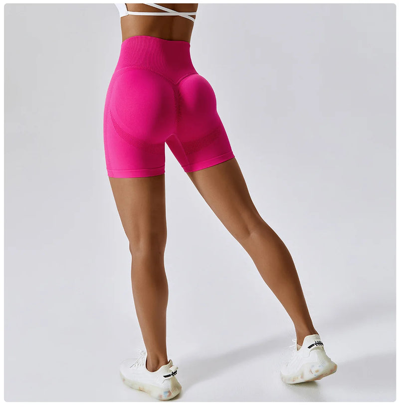 Seamless High-Waisted Cycling Shorts