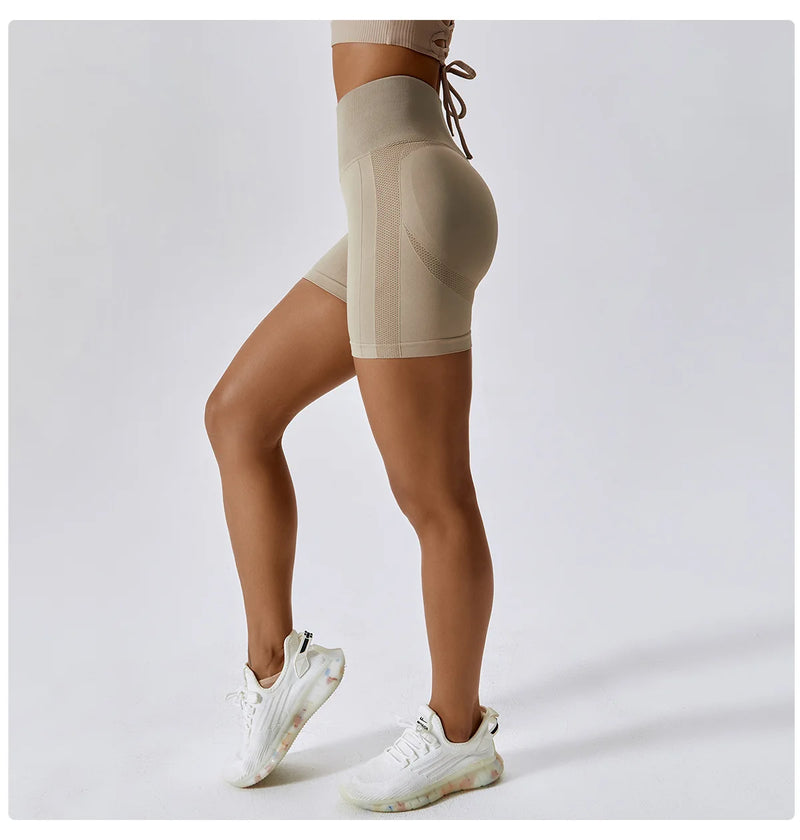 Seamless High-Waisted Shorts