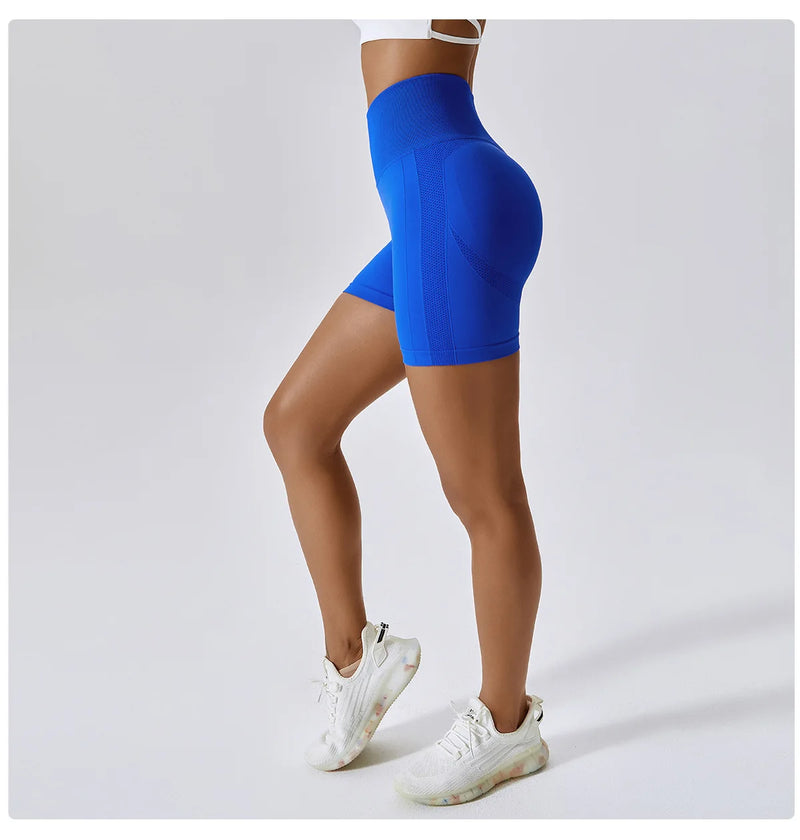 Seamless High-Waisted Cycling Shorts