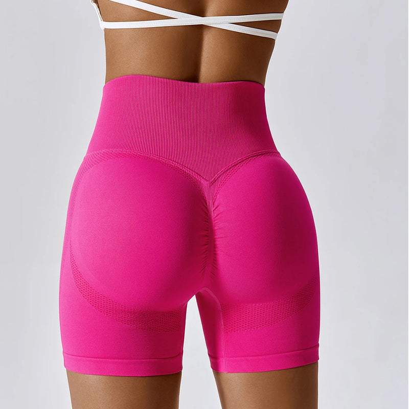 Seamless High-Waisted Cycling Shorts