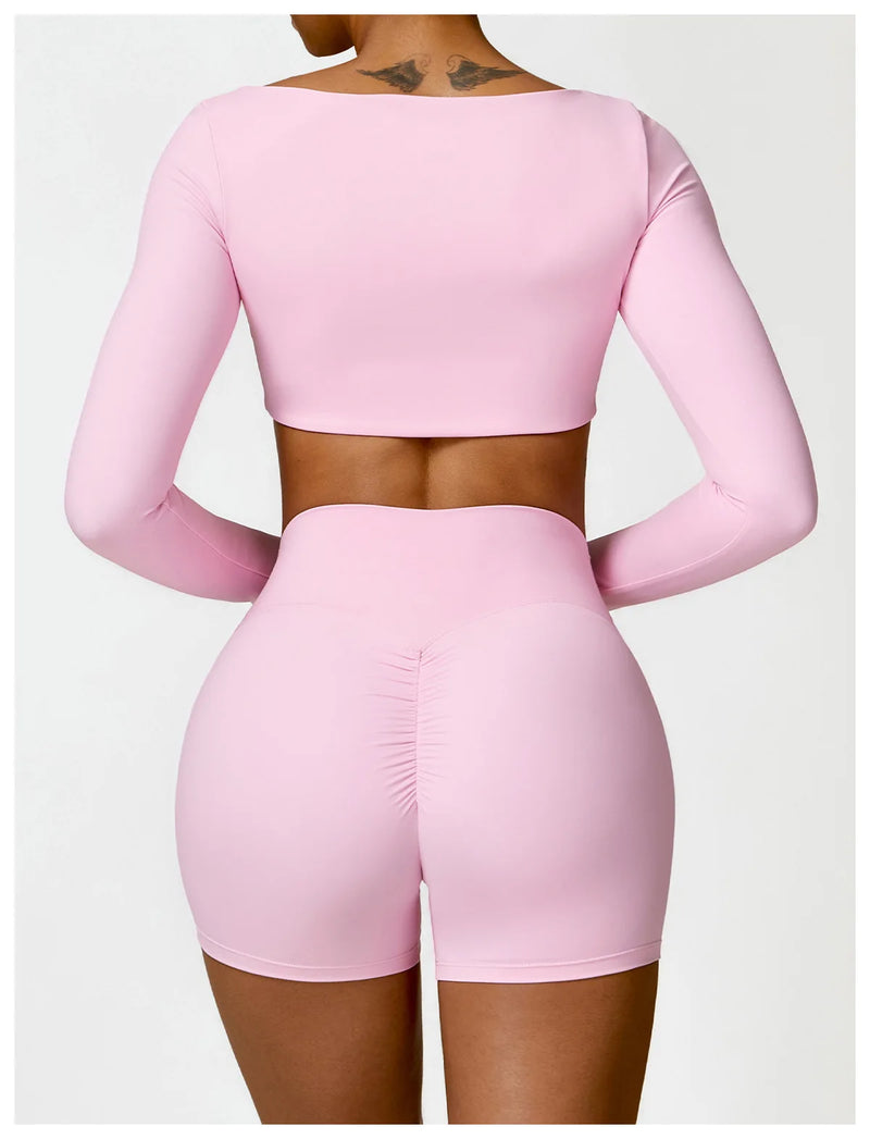 2-Piece Tracksuit Shorts Set