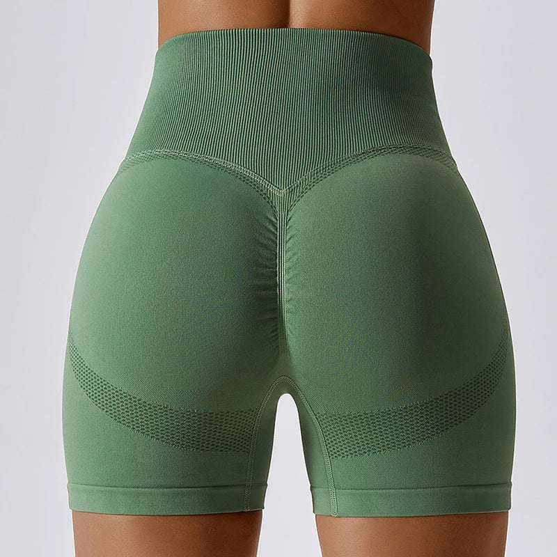 Seamless High-Waisted Shorts