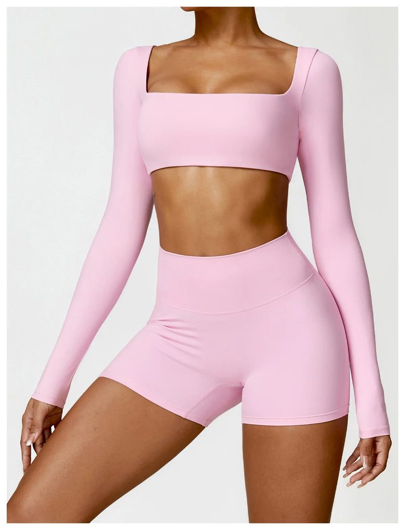 2-Piece Tracksuit Shorts Set