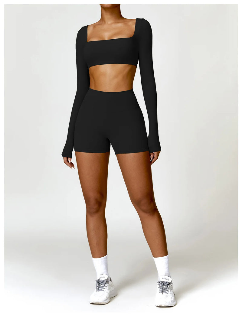 2-Piece Tracksuit Shorts Set