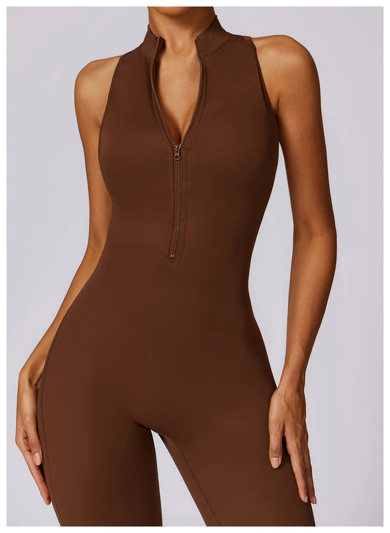 V Back One-Piece Bodysuit