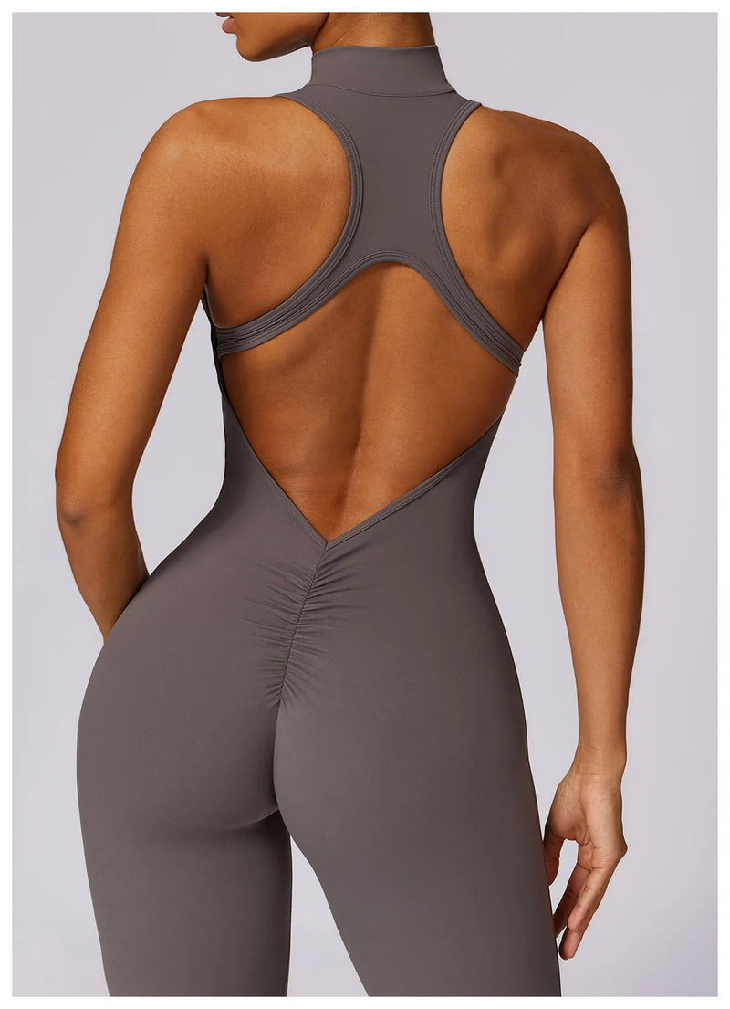 V Back One-Piece Bodysuit