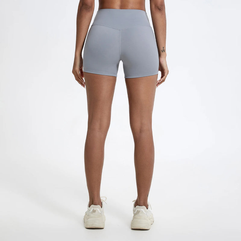 High-Waisted Slim Fit Shorts