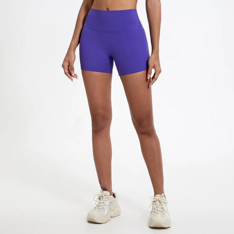 High-Waisted Slim Fit Shorts