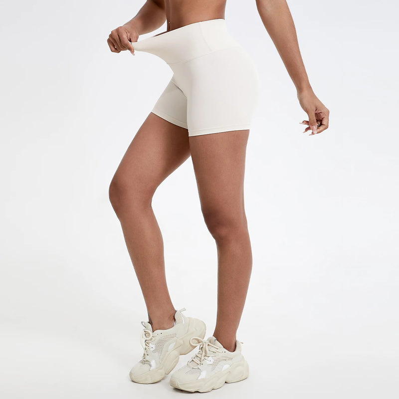 High-Waisted Slim Fit Shorts