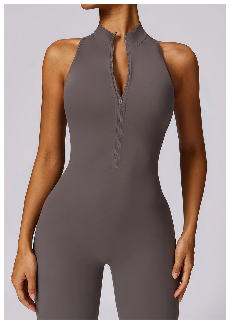 V Back One-Piece Bodysuit