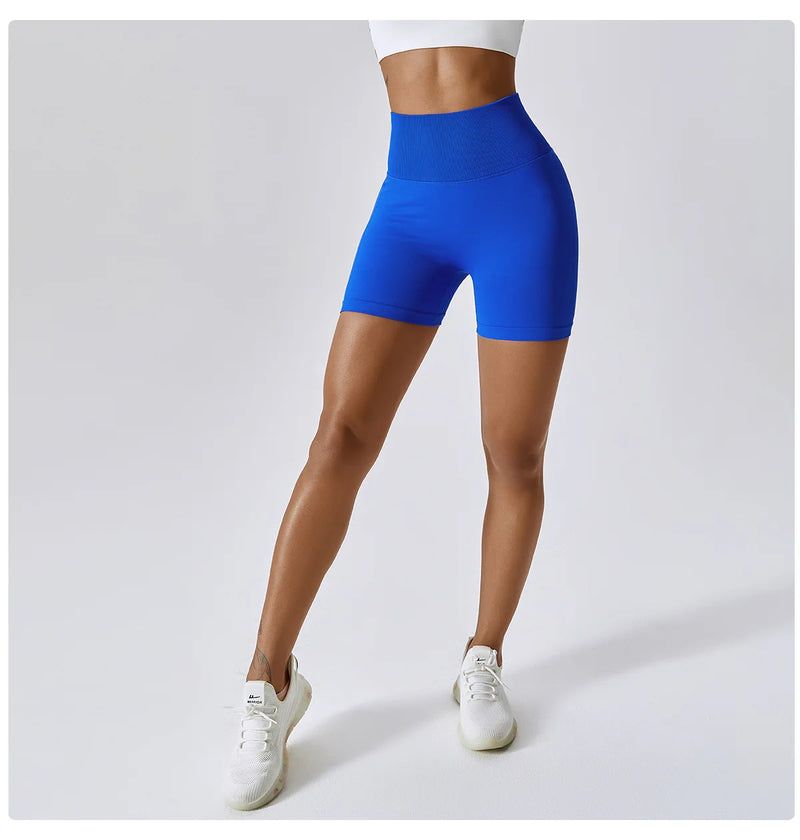 Seamless High-Waisted Cycling Shorts