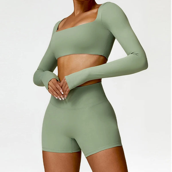 2-Piece Tracksuit Shorts Set