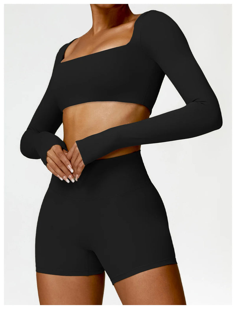 2-Piece Tracksuit Shorts Set