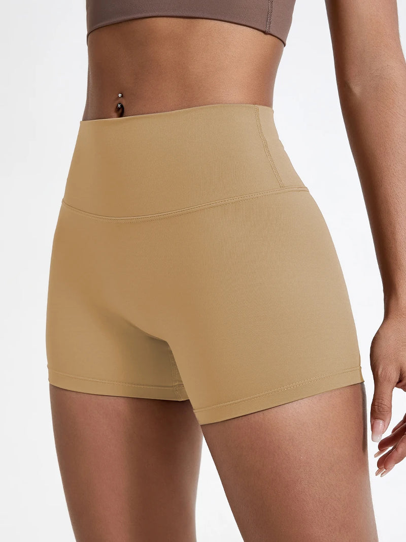 High-Waisted Slim Fit Shorts