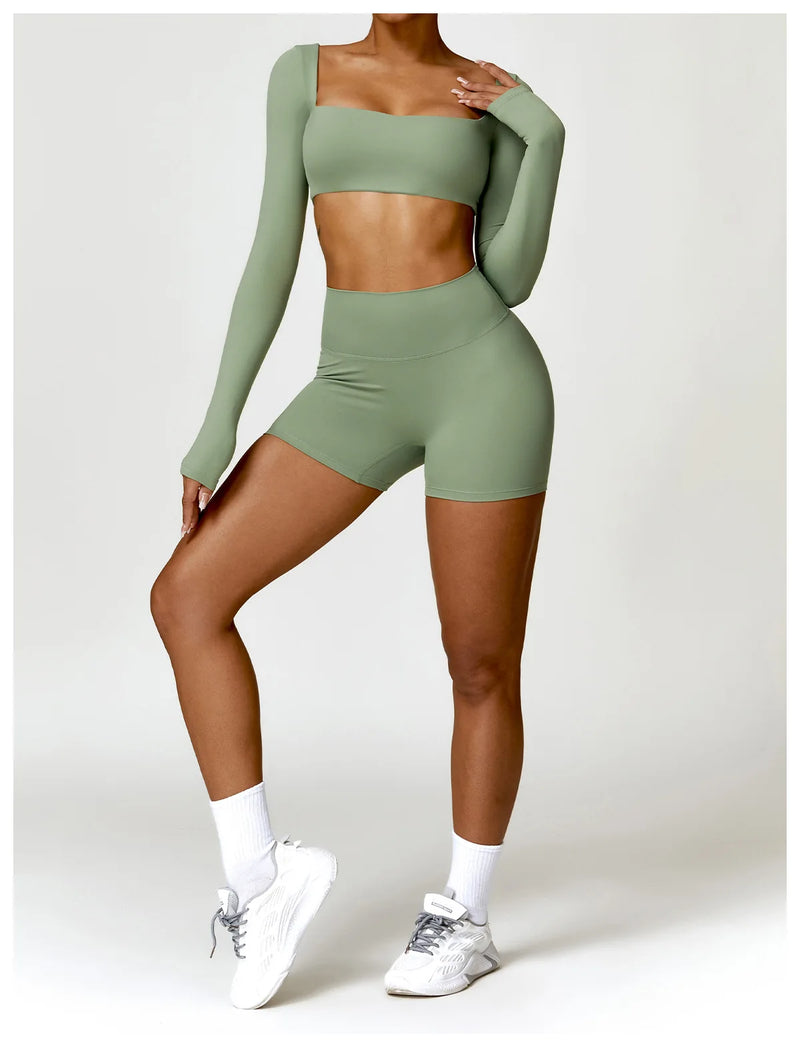 2-Piece Tracksuit Shorts Set