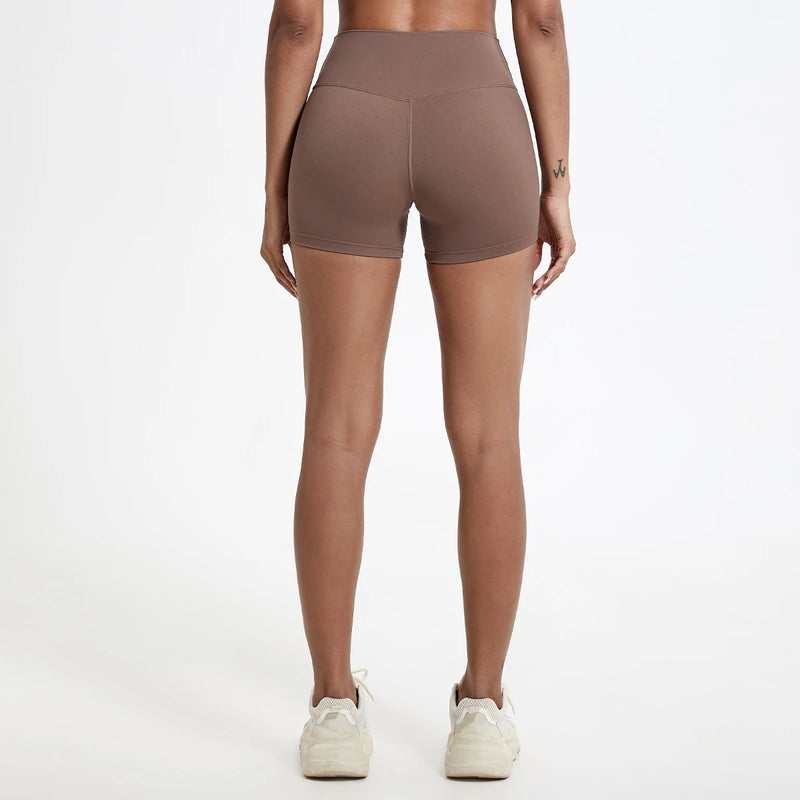 High-Waisted Slim Fit Shorts