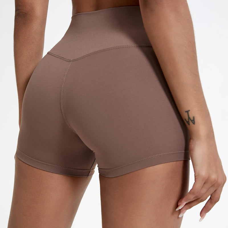 High-Waisted Slim Fit Shorts