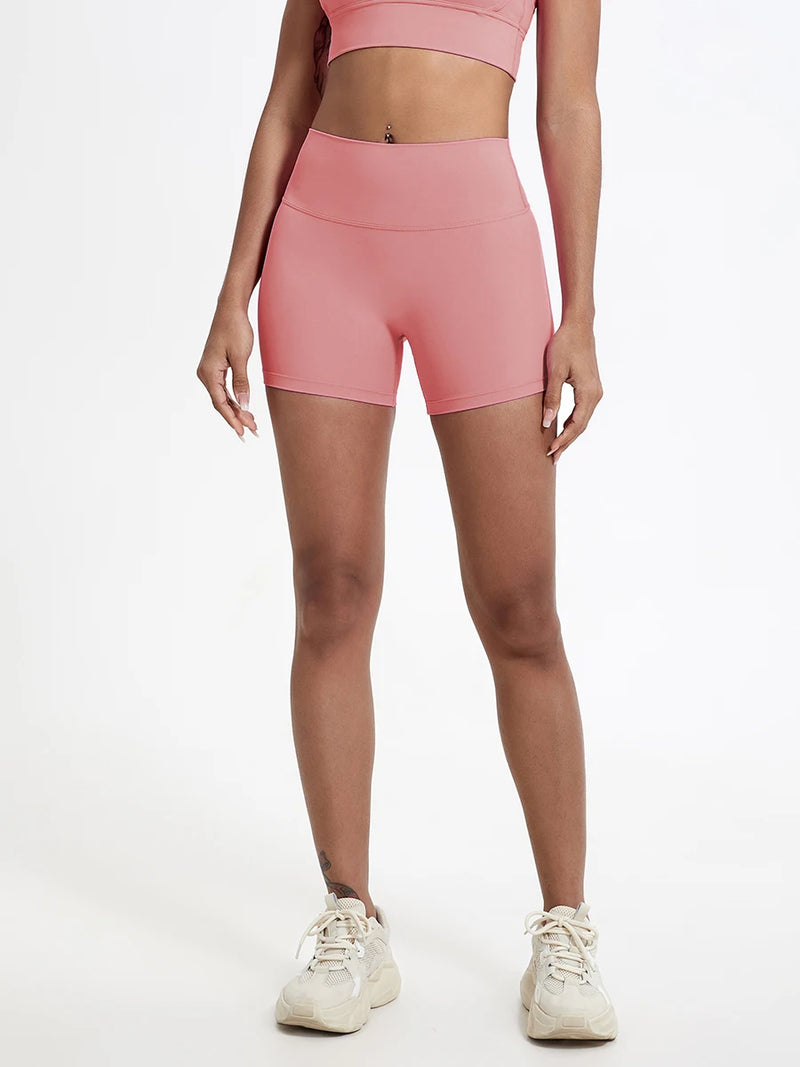 High-Waisted Slim Fit Shorts