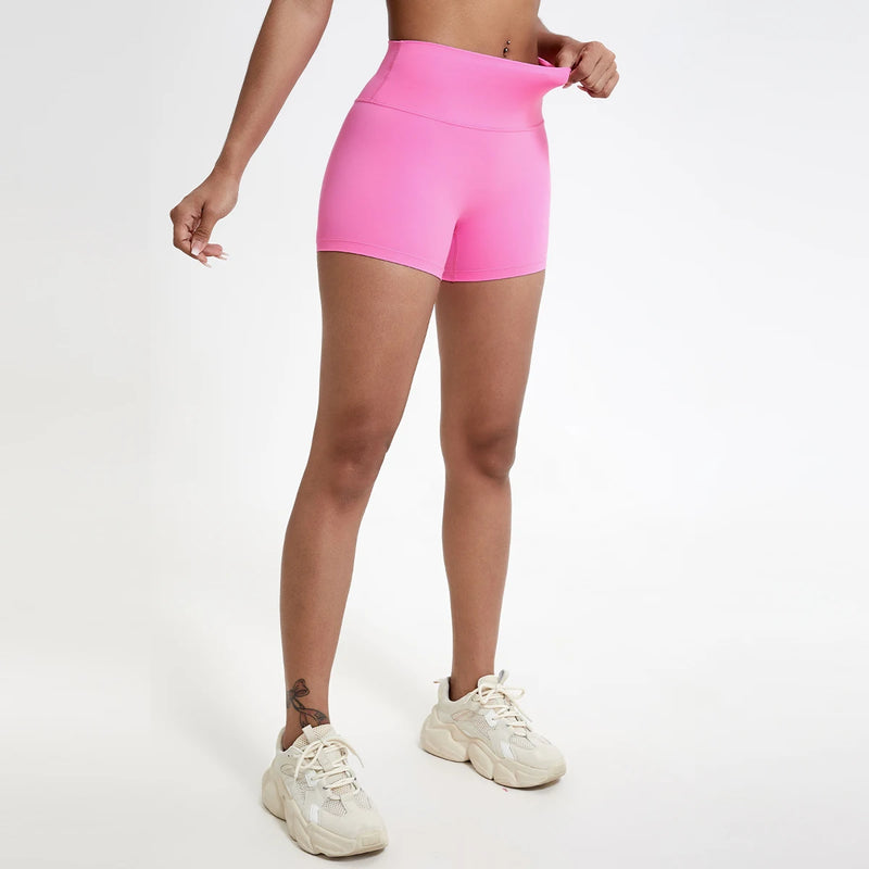 High-Waisted Slim Fit Shorts