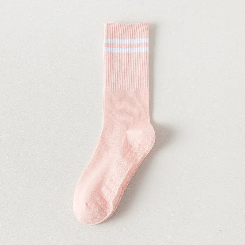 Mid-Calf Candy Striped Socks