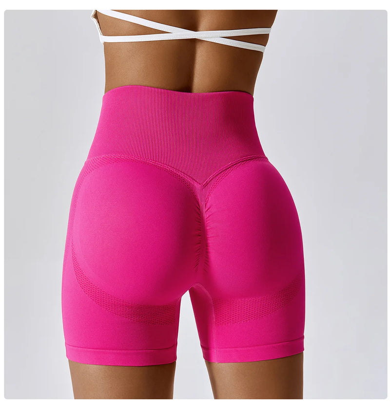 Seamless High-Waisted Cycling Shorts