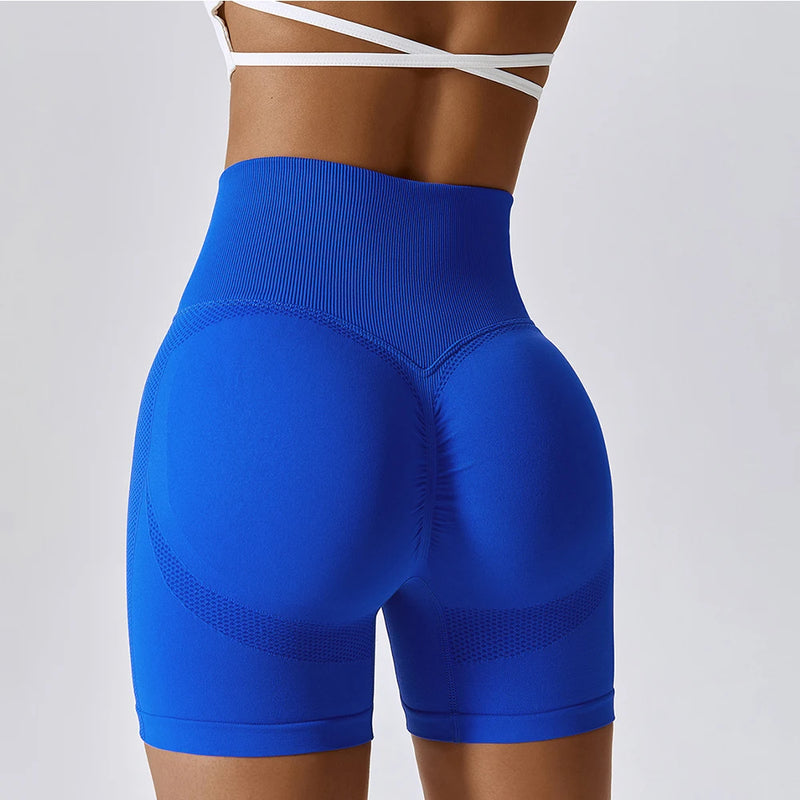 Seamless High-Waisted Cycling Shorts