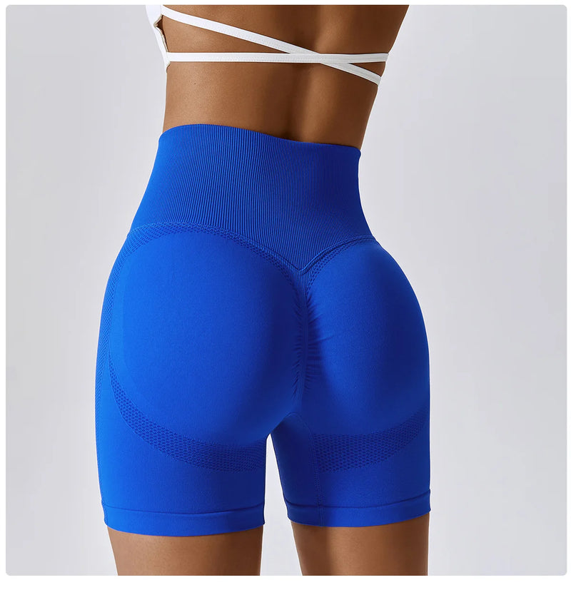 Seamless High-Waisted Cycling Shorts