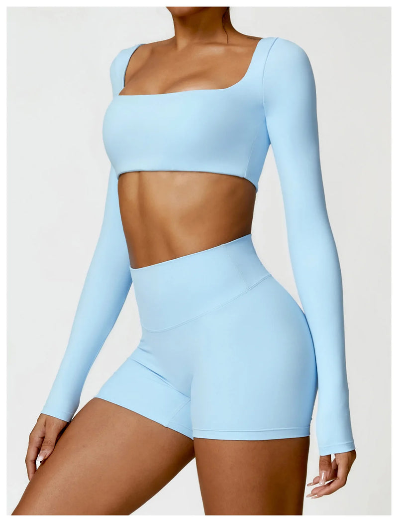 2-Piece Tracksuit Shorts Set